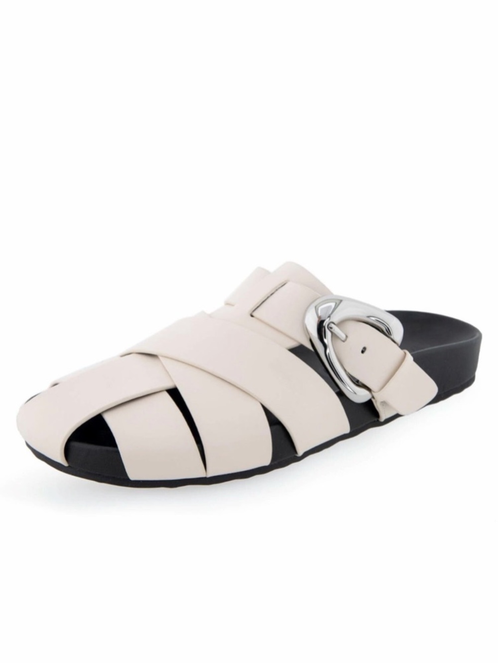 AEROSOLES Women's Liberty Mule Eggnog Leather NWT size 8